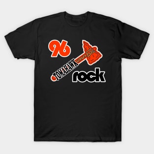 WKLS 96 Rock Atlanta Tomahawk Braves Mashup T-Shirt